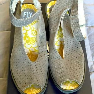 Fly London Peep Toe Wedge